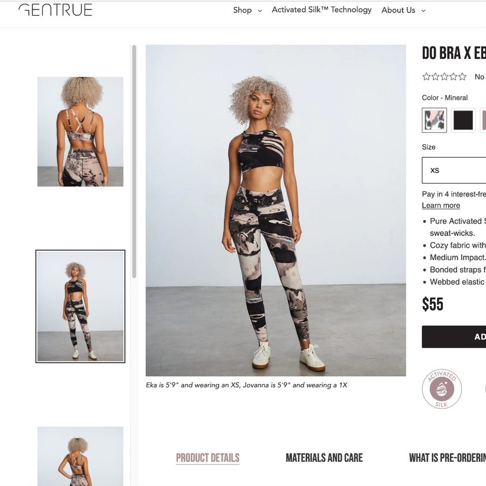 Gentrue Do bra and Do legging sold together
